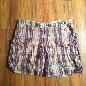 GRAMICCI ~ Women's Cotton Plaid Shorts